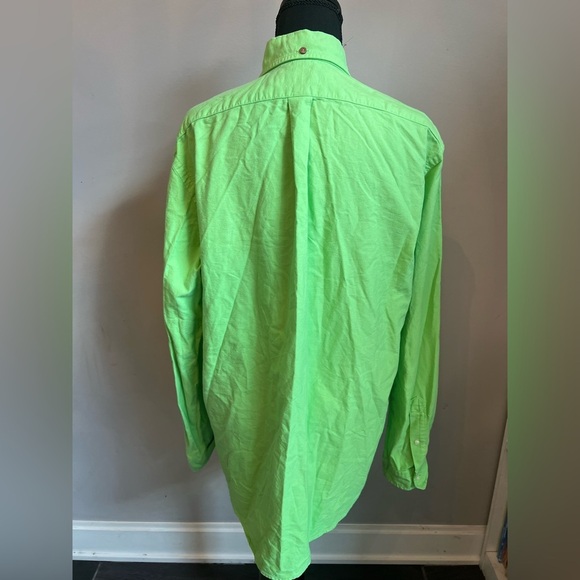 Ralph Lauren Soft Washed Cotton Sport Shirt  w/ Pony Logo Green Men’s Large - Picture 5 of 7